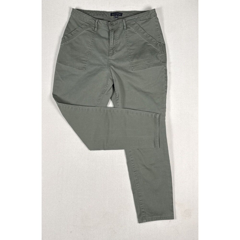 Banana Republic Pants Womens 12 Olive Green Utility Patch Pocket Straight Leg
